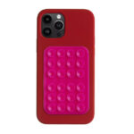 Silicone Suction Adhesive Mount Phone Case for iPhone and Android Hot Pink