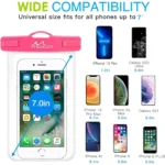 Waterproof Phone Pouch, Cell Phone Dry Bag Case Compatible with iPhone/Galaxy/Note/LG, up to 7" - Image 3
