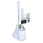 Toilet Plunger & Brush with Caddy 3 Piece Set- White - Image 2
