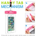 Waterproof Phone Pouch, Cell Phone Dry Bag Case Compatible with iPhone/Galaxy/Note/LG, up to 7" - Image 2