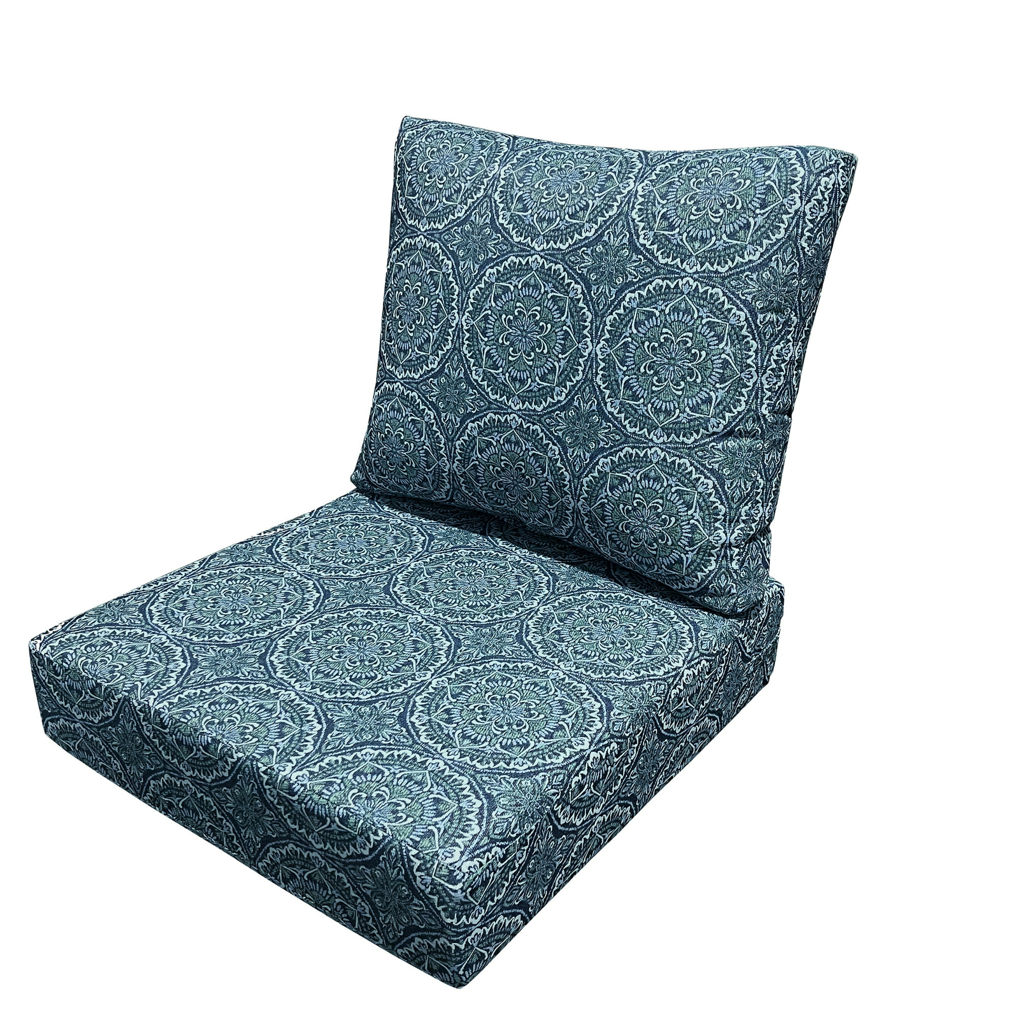 Better-Homes-Gardens-24-x-24-Premium-Blue-Green-Medallion-Outdoor-2-Piece-Deep-Seat-Cushion_a8bc744e-0be6-4d3f-98f2-e58476e4aa31.69b3ba8c270d58577dd8d69c1c76986d 24"x 24" Premium Blue & Green Medallion Outdoor 2 Piece Deep Seat Cushion - Image 1