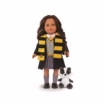 Harry Potter Hufflepuff Posable 18-inch Doll, Brunette Hair, Brown Eyes